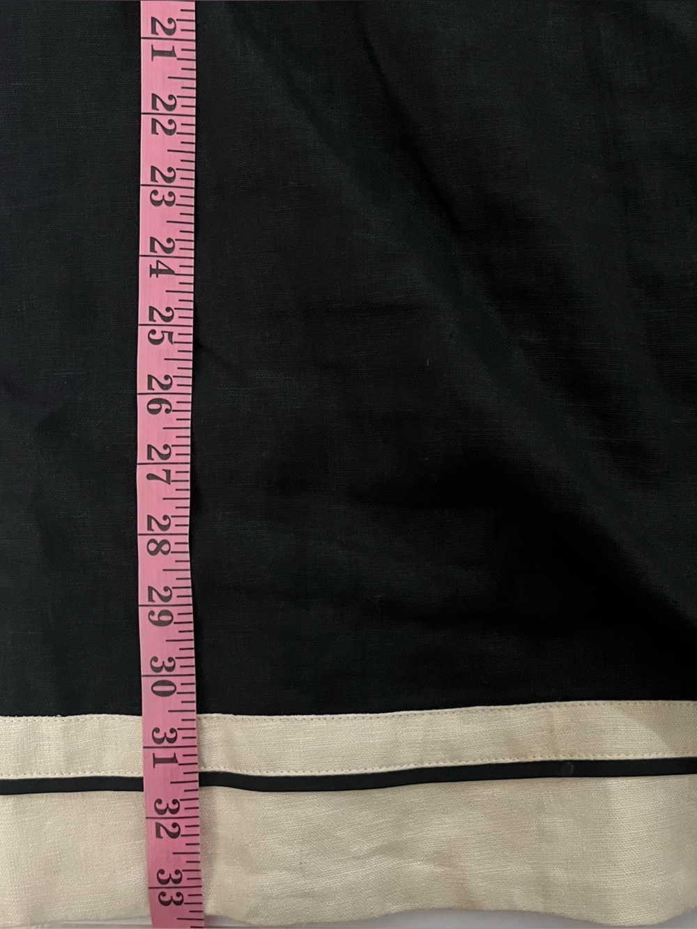 Tuckernuck Linen Collins Caftan Dress Size L Black Resort Coastal Preppy - Picture 6 of 7